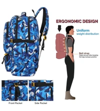 Stylish Backpack For Traveling, Camping ( 55 L ) - Blue