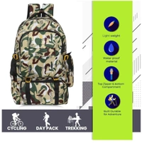 Stylish Backpack For Traveling, Camping ( 55 L ) - Green