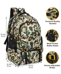 Stylish Backpack For Traveling, Camping ( 55 L ) - Green