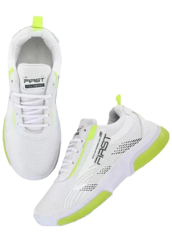 Premium Quality Sports Shoes For Men  - 10, White