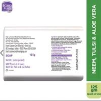 BOROPLUS Set of 6 Antiseptic & Moisturising Soap with Neem Tulsi & Aloe Vera-125 g Each