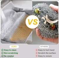Non Scratch Dish Wash Cloth- Go Multipurpose Wire & Microfiber Dishwashing Rags for Wet and Dry, Easy Rinsing, Reuse Cleaning Cloth for Kitchen, Sinks, Pot & Pans. - Pack of 30