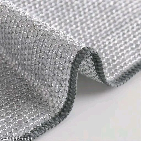 Non Scratch Dish Wash Cloth- Go Multipurpose Wire & Microfiber Dishwashing Rags for Wet and Dry, Easy Rinsing, Reuse Cleaning Cloth for Kitchen, Sinks, Pot & Pans. - Pack of 30