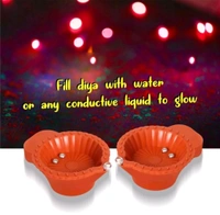 Water Sensor Reusable Led Diyas for Home Decor,Festivals Decoration Diwali Light Plastic Table Diya (Height: 1.5 inch) - Pack Of 24