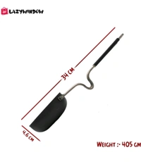 Essential Iron Tadka Pan With Steel Handle, Tadka Pan 12 cm Diameter 0.3 L Capacity (Iron, Induction Bottom 