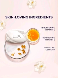 LUX Flaw-Less Glow Jasmine Soap with Vitamin C & E- 150 g Each- Buy 4 Get 1 Free