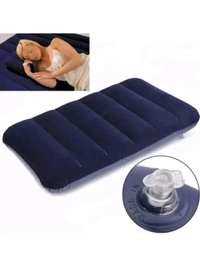 VELVET AIR INFLATABLE TRAVEL PILLOW (BLUE) - Pack Of 2