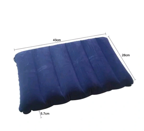 VELVET AIR INFLATABLE TRAVEL PILLOW (BLUE) - Pack Of 2