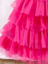 2024 New Design PINK&WHITE GIRLS FROCK DRESS/MIDI DRESS FOR GIRLS/PARTY WEAR DRESS. - 5-6 Years