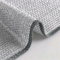 Non Scratch Dish Wash Cloth- Go Multipurpose Wire & Microfiber Dishwashing Rags for Wet and Dry, Easy Rinsing, Reuse Cleaning Cloth for Kitchen, Sinks, Pot & Pans. - Pack Of 15