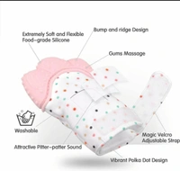 Silicone Self Soothing Teether Gloves Toy for Babies - Pot Pourri