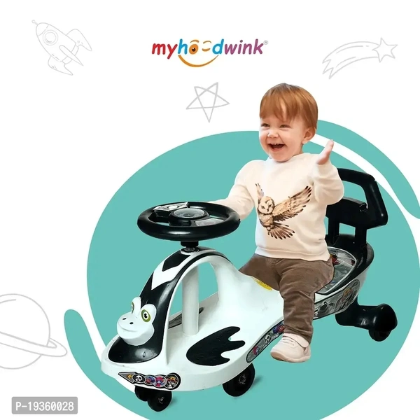 Myhoodwink Frogy Magic Car Swing Car | Baby Car | Kids Car | Toy Car | Push Car | Ride on Car with Music with Backrest for Kids