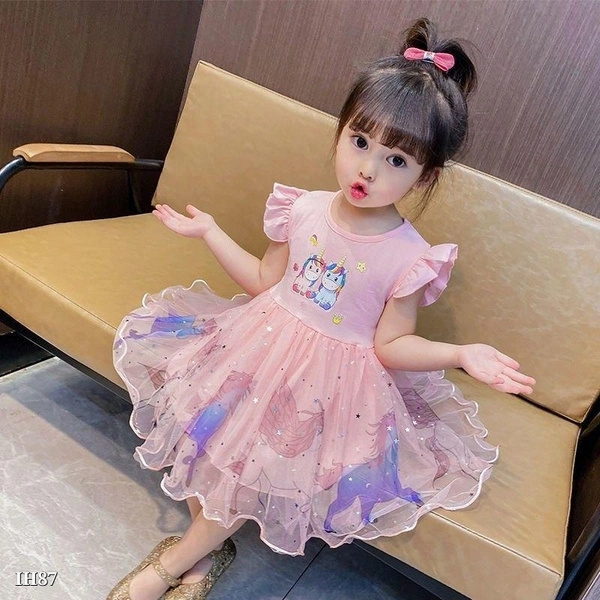 Unicorn Frock - Sundown, 12-24 Months