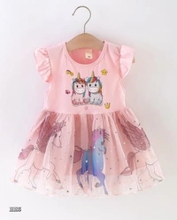 Unicorn Frock - Sundown, 12-24 Months