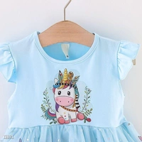 Unicorn Frock - Sundown, 12-24 Months