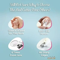Nail Cutter With Magnifying Glass For Newborn Babies