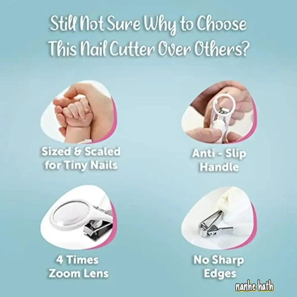 Nail Cutter With Magnifying Glass For Newborn Babies
