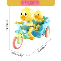Quirky Quacker Ride - Musical Duck on Tricycle/Rickshaw Toy with Playful Lights