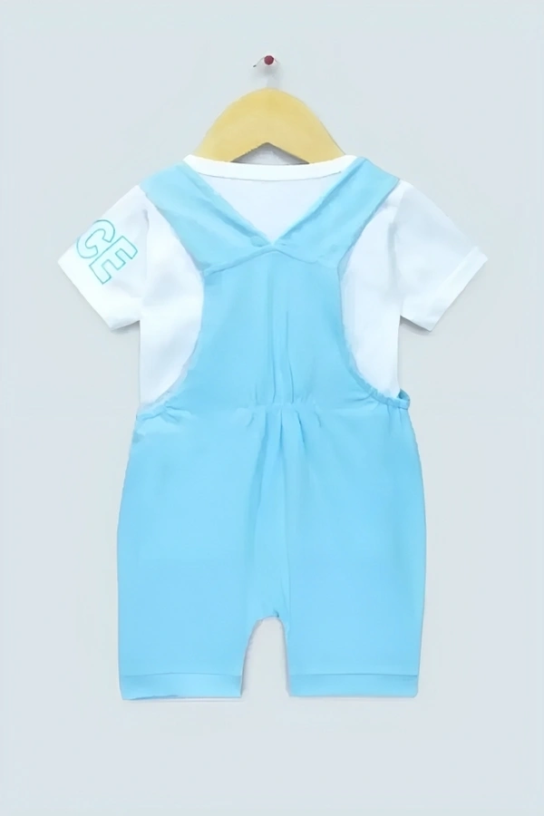 Dungaree with Short Sleeves Inner Tee - 12-18 Months