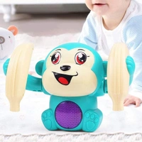 Dancing Monkey With 360° Roll And Glow , Musical Toy  - Purple