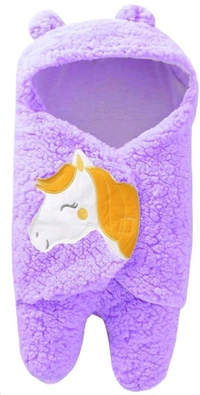 Baby Blanket Wearable Swaddle Wrapper For Baby Boys And Baby Girls, Unicorn - Heliotrope