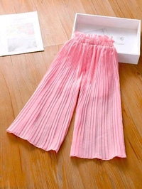 Elegant Pleated Palazzo for Girls - 11-12 Year
