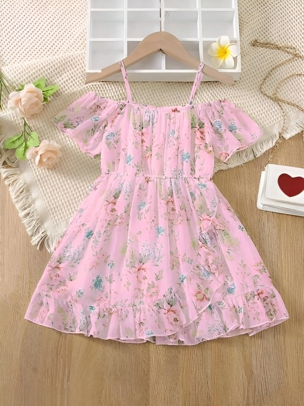 Stylus Girl Frock - 9-12 Months, Pink