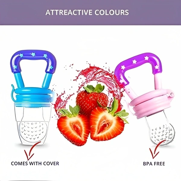 Baby Food and Fruit Feeder Cum Nibbler with Ergonomic Handle (Pack Of 2)