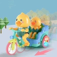Quirky Quacker Ride - Musical Duck on Tricycle/Rickshaw Toy with Playful Lights