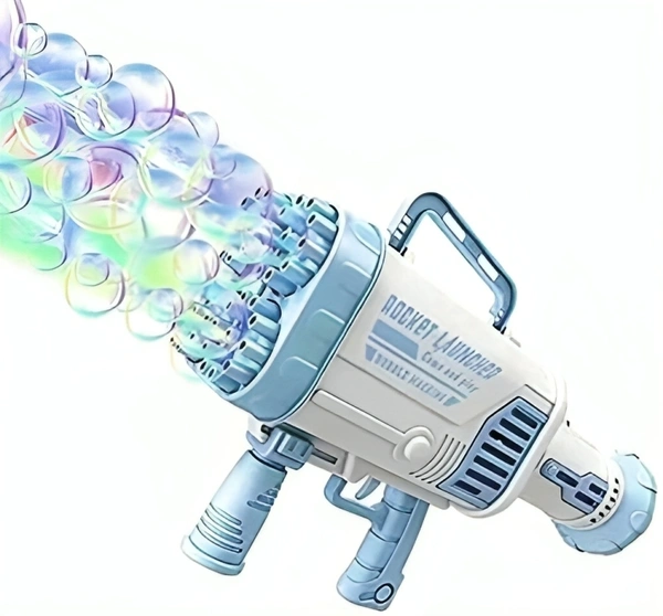 Hyrex 32 Holes Bubble Gun with Bubble Solution Gun
