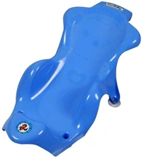 Anti-Slip Big Plastic Bath Chair Seat Sling with Non-Slip Strong Suction for Bathing with Water - Blue