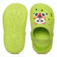 Firstcliq Kung Fu Panda Green Comfortable Kids Clogs - 2.5 - 3 Years