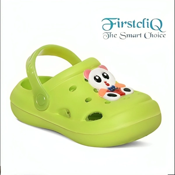 Firstcliq Kung Fu Panda Green Comfortable Kids Clogs - 4 - 5 Years