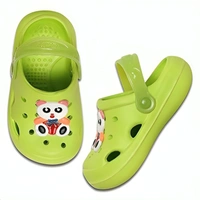 Firstcliq Kung Fu Panda Green Comfortable Kids Clogs - 12 - 18 Months