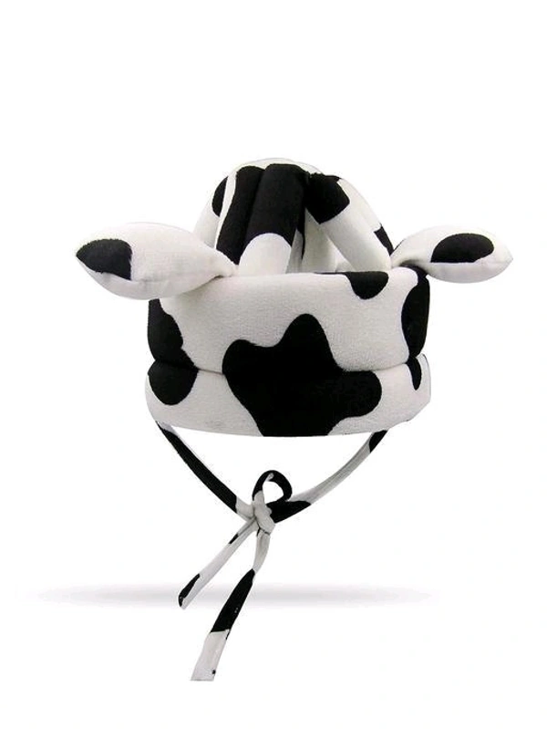 Baby Safety Helmet with Cow Print