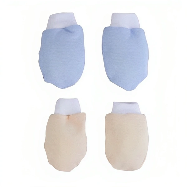 Comfy Cotton Cap, Mitten, and Booties Set for Babies (6-12 Months) - 6-12 Months