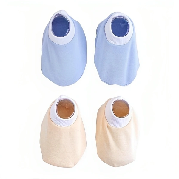 Comfy Cotton Cap, Mitten, and Booties Set for Babies (6-12 Months) - 6-12 Months
