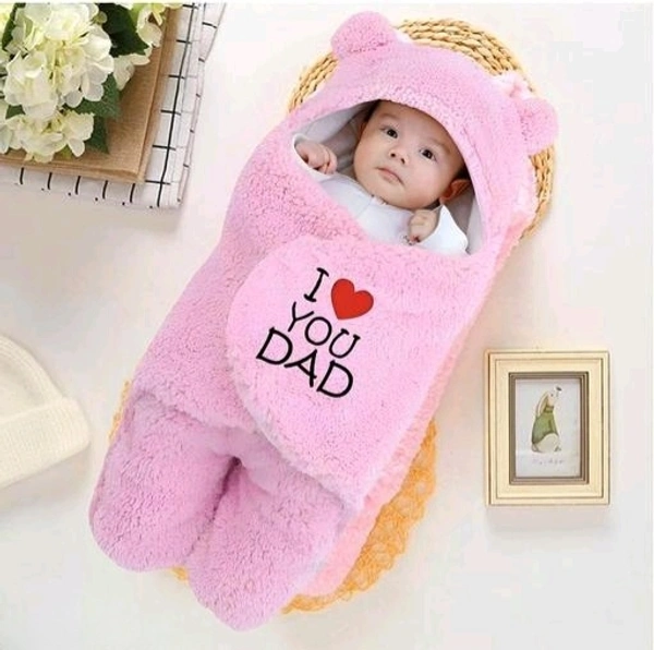  Baby Wrapper Cum Baby Blanket  - Pink