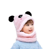 Panda Kids Woolen Cap  - Pink