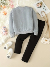 Cat Print Girls' Fashion Set - 9-10 Years