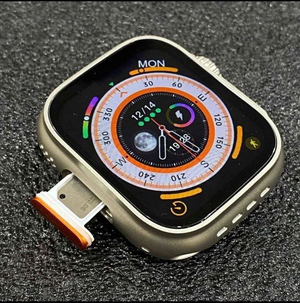 S8 Series 8 Ultra Smartwatch - 4G Simcard Supported Android Smartwatch  - Black