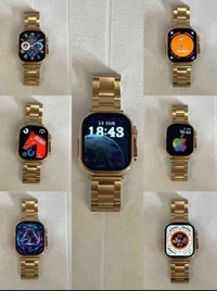 A8 |Series 8 Ultra Smartwatch | 24 K Gold Edition |Dual Strap|
