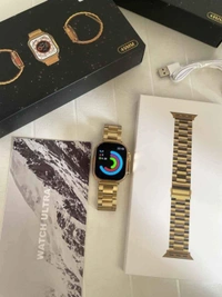 A8 |Series 8 Ultra Smartwatch | 24 K Gold Edition |Dual Strap|