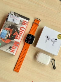 Combo Offer - I8 Ultra Max Smartwatch With Airpods Pro 