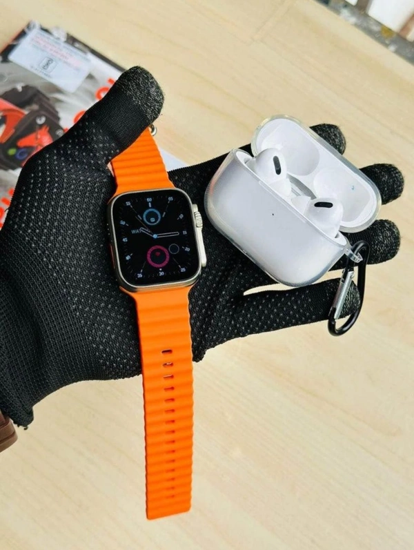 Combo Offer - I8 Ultra Max Smartwatch With Airpods Pro 