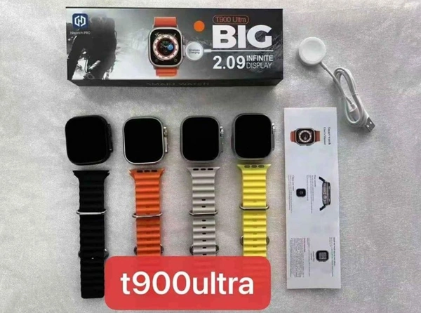 T900 |Series 8 Ultra Smartwatch |Full Display |Wireless Charging Support  - White