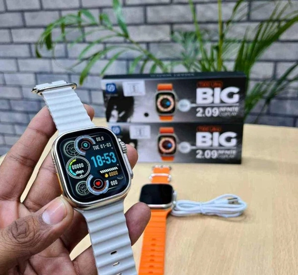 T900 |Series 8 Ultra Smartwatch |Full Display |Wireless Charging Support  - White