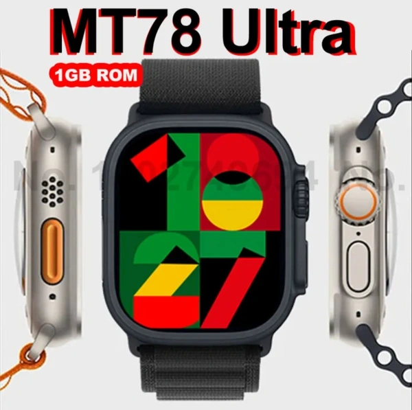 MT78|Series 8 Ultra |Music Edition |1 GB Storage |Oled Display |Airpod Pro Connect |Geographical Compass