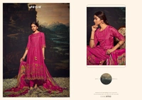 Jai Vijay Silk Digital Print With Hand Work