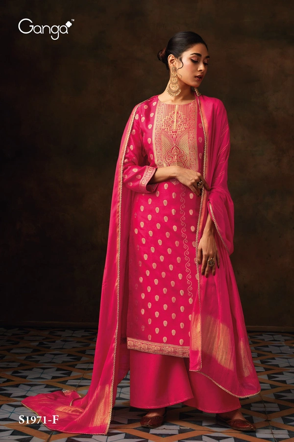 Ganga SILK Digital Print Suit